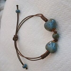Blue stone adjustable bracelet